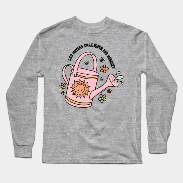 Leo Watering Can Long Sleeve T-Shirt by Doodle by Meg